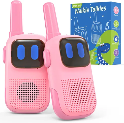 Vista 12 de Holiky Juguetes para Niños y Niñas de 5-7 Años, Walkie Talkies para Niños Alcance de 1000 Pies 2 Canales Radio de 2 Vías Juguete Regalos de Navidad