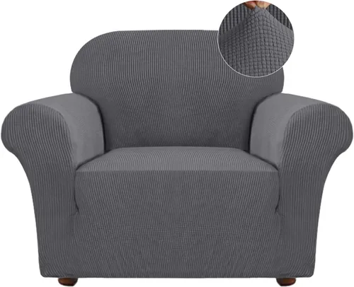 Vista 22 de Turquoize Funda elástica para silla reclinable, funda para sofá reclinable, funda de sofá de 1 pieza con bolsillo lateral, funda protectora