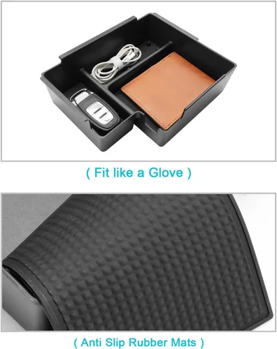 Vista 4 de CDEFG 2Pcs for 2026 Ford Explorer Center Console Organizer for 2025 2026 Explorer (Active/ST-Line/Tremor/Platinum/ST) Accessories Middle Console