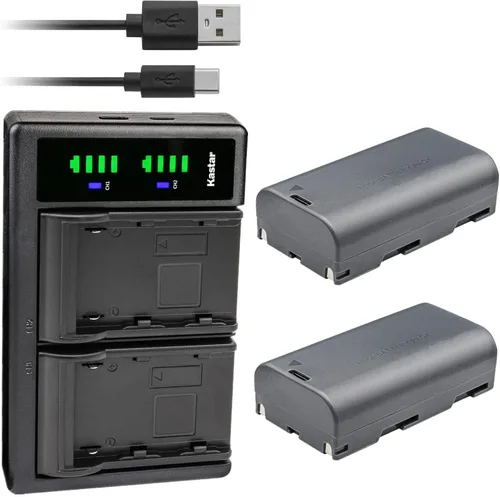 Vista 2 de Kastar Cargador de batería USB LTD2 compatible con Huepar 603CG/603CR, 603CG-BT 3D, 603BT-H 3D Bluetooth Conectividad Green Beam, DT03CG