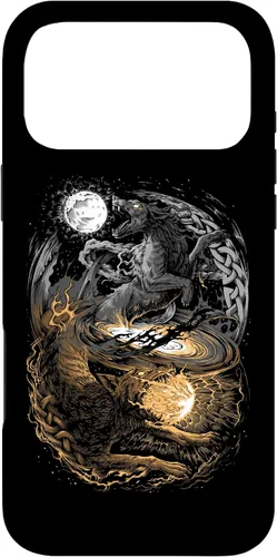 Vista 22 de Funda para iPhone 16 Lobo Viking Wolf Norse Mythology Pagan Ragnarok Wolves