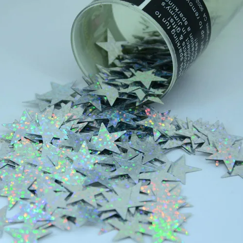 Vista 4 de Confetti Star 3/4" Azul Royal - Paquete al por menor #8623 QS0