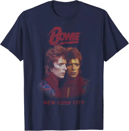 Vista 9 de David Bowie - Camiseta New York City Tour, Negro