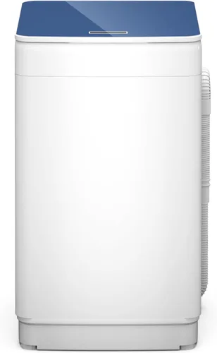 Vista 8 de Zynkez Lavadora portátil de 14 libras, lavadora portátil totalmente automática con 10 programas, 3 niveles de agua, bomba de drenaje, lavadora
