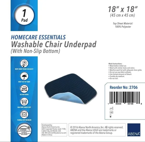 Vista 3 de Abena Essentials - Almohadillas lavables, silla (18 x 18 pulgadas), 50