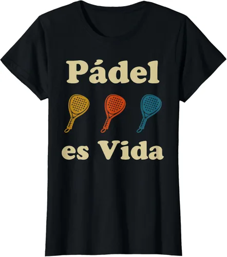 Vista 44 de Padel ES Vida Player Sport Life in Spanish En Espanol Men's T-Shirt