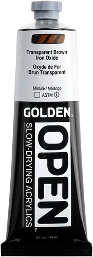 Vista 15 de Golden Open Pintura Acrílica, 2 onzas, Siena Quemada