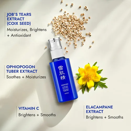 Vista 3 de SEKKISEI Enriched Emulsion - Suero hidratante de crema facial, 4.7 onzas