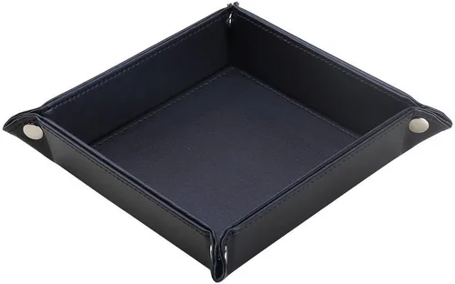 Vista 2 de KINGFOM Bandeja de piel sintética para joyas, llaves, monedas, relojes y caramelos