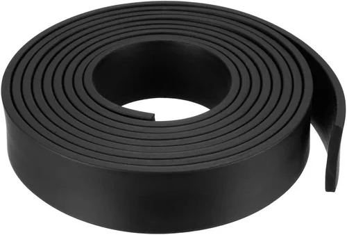 Vista 49 de uxcell Tira de sello de goma rectangular maciza, 0.197 in de ancho, 0.118 in de grosor, 3.3 ft de largo, color negro