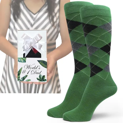 Vista 9 de Spotlight Hosiery Calcetines de vestir de rombos de boda de algodón suave colorido de calidad élite para hombre