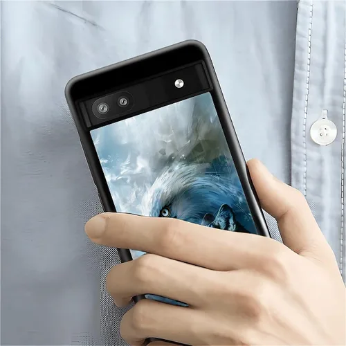 Vista 1193 de Compatible con Google Pixel 4A 5G Mobile Case Creative Acrylic Panel trasero Silicona Protección Grip especialmente diseñado para Google Pixel 4A 5G