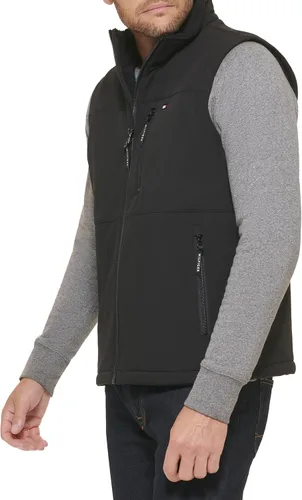Vista 3 de Tommy Hilfiger Chaleco con forro Sherpa para hombre