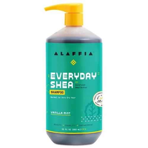 Vista 8 de Champú de manteca de karité hidratante, 32 onzas de Alaffia, Everyday Shea, 32