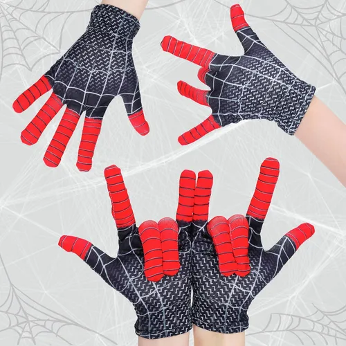 Vista 7 de Máscara de superhéroe y guantes para Halloween, Navidad, disfraces de cosplay para adultos