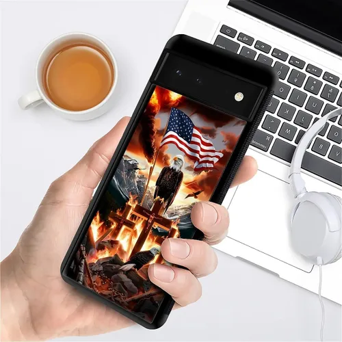 Vista 1082 de Compatible con Google Pixel 4A 5G Mobile Case Creative Acrylic Panel trasero Silicona Protección Grip especialmente diseñado para Google Pixel 4A 5G