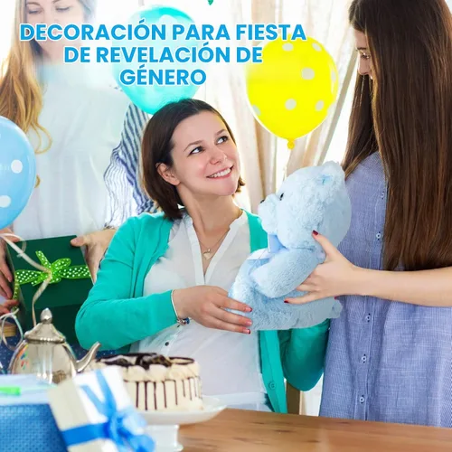 Vista 4 de Chalyna - Muñeca de peluche de 10 pulgadas, diseño de oso del bebé, color Azul