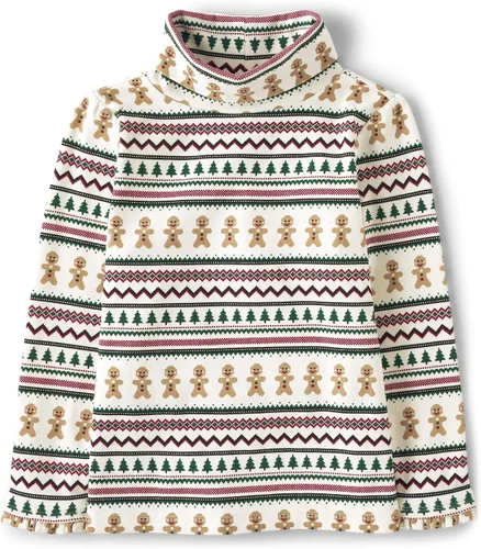 Vista 11 de Gymboree Camisetas de manga larga con gráficos bordados para niñas y niños pequeños Cascanueces de Navidad