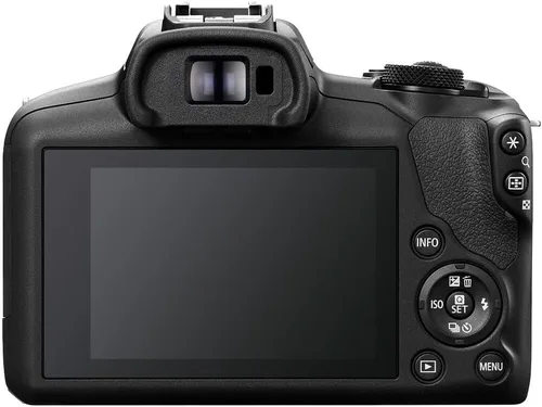 Vista 3 de Canon Cámara sin espejo EOS R100 (6052C002) + software Corel + bolsa + 2 tarjetas de 64 GB + 2 baterías LPE17 + cargador + luz LED + lector