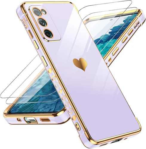 Vista 24 de LeYi Funda para Motorola-G 2025: Love Heart Plating Luxury, Negro