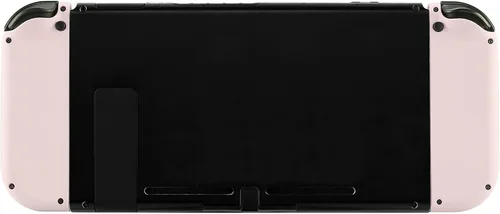 Vista 6 de eXtremeRate - Carcasa de repuesto para control de Nintendo Switch y Switch OLED Joy-Con, con juego de botones, color rosa flor de cerezo, agarre