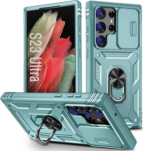 Vista 56 de Funda para Galaxy Note 20 Ultra, a prueba de golpes, resistente a los impactos con cubierta protectora de lente deslizante para Samsung Galaxy Note