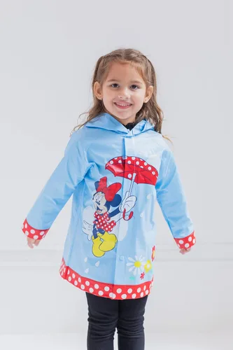 Vista 2 de Disney Minnie Mouse - Chaqueta impermeable raglán con capucha para niñas