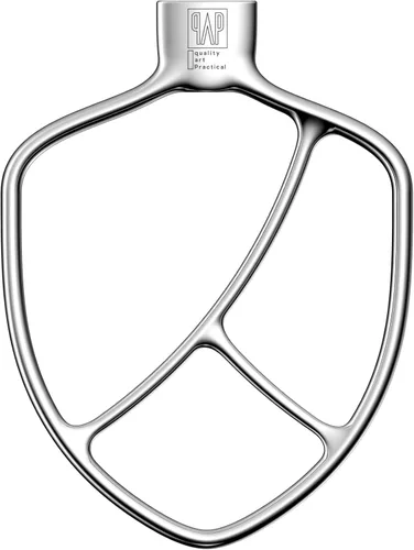 Vista 12 de Batidor plano de acero inoxidable para ayuda de cocina 4.5-5QT Tilt-Head Stand Mixer/Pulido a mano/sin revestimiento/apto para lavavajillas