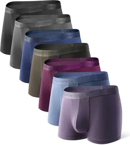 Vista 9 de DAVID ARCHY - Calzoncillos tipo bóxer para hombre (ultra suaves, con soporte, bolsillo, transpirables) en paquete múltiple Negro-a- 6.5
