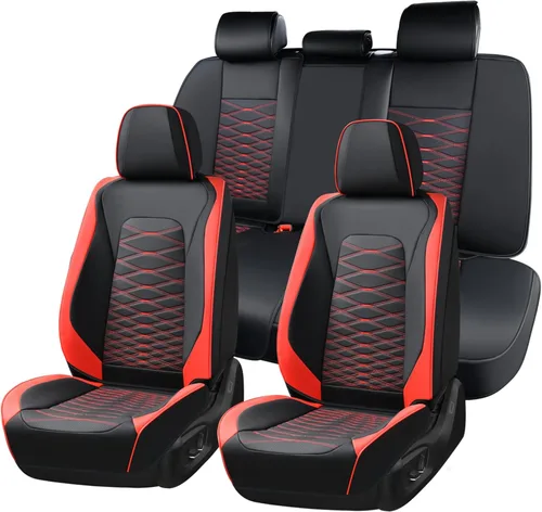Vista 36 de Fundas de asiento delantero de automóvil, fundas de asiento de cuero para automóviles, protector de asiento de automóvil, impermeable, transpirable