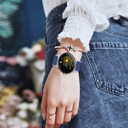 Vista 7 de FitTurn Compatible con Google Pixel Watch 3 de 1.614 pulgadas/Pixel Watch 2/Pixel Watch Correa elástica ajustable de tela de nailon de repuesto