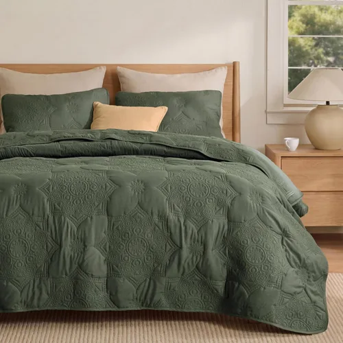 Vista 31 de Bedsure Edredón individual – Ropa de cama ultrasuave individual XL para decoración de dormitorio, edredón ligero para todas las estaciones, colcha