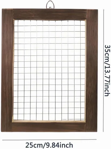 Vista 3 de Kit de montaje de helecho cuerno de ciervo, maceta colgante de pared de madera para orquídeas y jardín vertical, tablero de soporte para plantas
