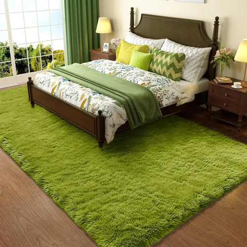 Vista 54 de Ophanie - Alfombras para sala de estar, antideslizante y suave, de felpa grandes y peludas para dormitorio, peludas para niños y niñas, decoración