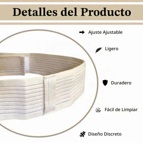 Vista 4 de Cinturón de malla peritoneal transpirable PD para catéter de diálisis y tubos de alimentación estomacal, cinturones protectores ajustables