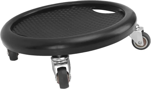 Vista 3 de Tabla de ejercicios abdominales, equipo de entrenamiento abdominal, patineta unisex para ejercicios abdominales, 4 rodillos de 360 grados