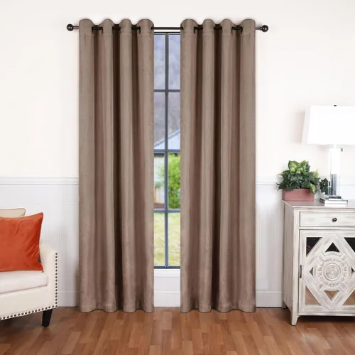 Vista 9 de BNM - Paneles de cortinas opacas para oscurecer la habitación, cortinas para cocina, dormitorio, oficina, ventanas de sala de estar, detalles