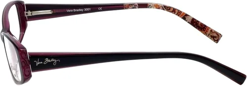 Vista 3 de Vera Bradley 3001-PLM - Marco de gafas (2.008in), color morado