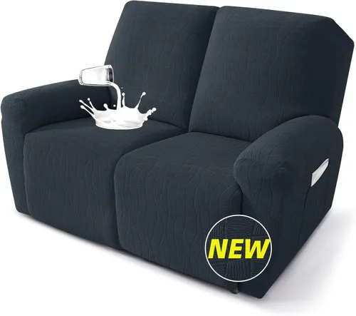 Vista 24 de MAXIJIN Fundas impermeables para sillas reclinables pequeñas de 3 piezas, fundas reclinables que se mantienen en su lugar, fundas reclinables Lazy