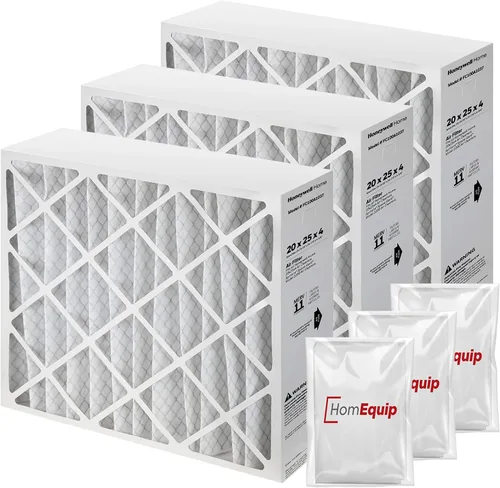 Vista 11 de Filtros de horno de 20 x 25 x 4, repuesto de filtro FC100A1037, medios de filtro Merv 11 con bolsa de eliminación Homequip (paquete de 2)