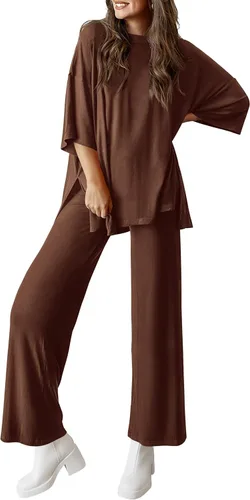 Vista 20 de PRETTYGARDEN Conjunto de dos piezas para mujer Negro
