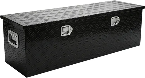 Vista 15 de Caja de herramientas de aluminio de 36 pulgadas, caja de herramientas de 5 bares, caja de herramientas de almacenamiento Orgainzer con pestillo