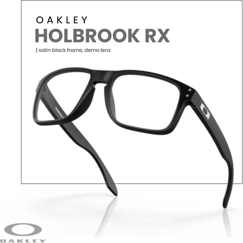 Vista 5 de Oakley Holbrook Square OX8156 - Gafas para hombre + paquete con kit de correa de accesorios, bolsa de microfibra