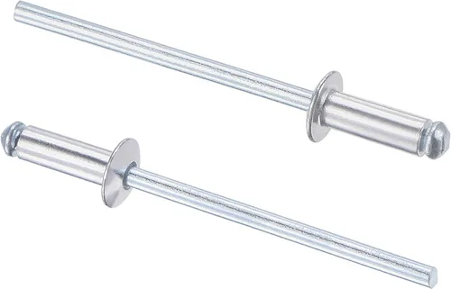 Vista 7 de uxcell Remaches ciegos, remaches de aluminio para tirar, 60 piezas tono plateado