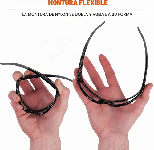 Vista 5 de Ergodyne Skullerz LOKI - Spogles de seguridad antivaho convertibles, incluye junta de espuma y correa para convertir en gafas, ANSI z87.1 Lente