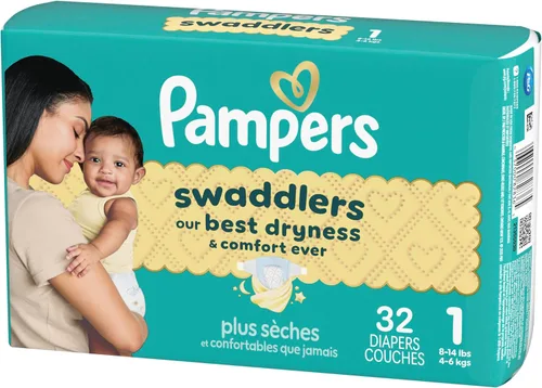 Vista 16 de Pañales talla 1, 32 unidades – Pañales desechables Pampers Swaddlers
