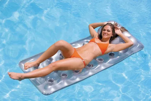 Vista 4 de Intex Colchón de 18 bolsillos Suntanner Tumbona de piscina con reposacabezas (paquete de 2) 58894EP