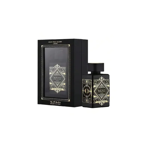 Vista 4 de Lattafa Set de regalo unisex de 3 piezas Eau de Parfum (Bade'e Al Oud Oud for Glory + Maahir + Maahir Black Edition para hombres) 3.4 onzas (100 ml)