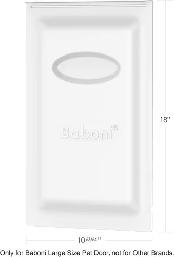 Vista 2 de Baboni Panel de cierre de metal para puerta de mascotas (grande), solo para puertas grandes de baboni