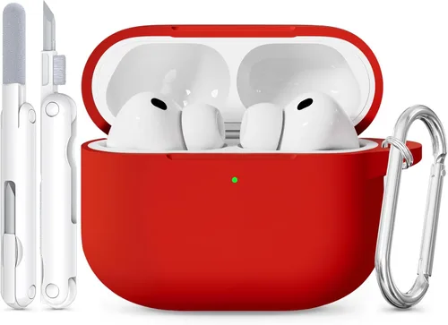 Vista 19 de Funda para AirPods Pro 3 2025 con tapa magnética, bonita funda de silicona suave compatible con Apple Airpods Pro de 3ª generación, funda rosa